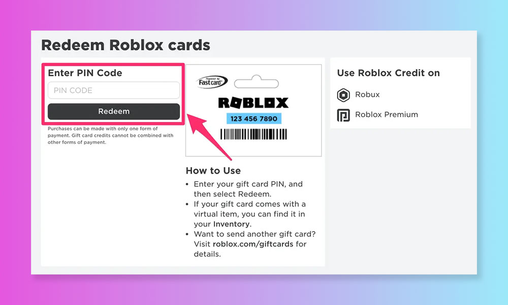 How to Redeem a Roblox Gift Card Updated For November 2022